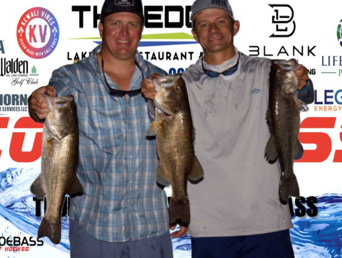 Langston Johnson and Nick Morton came in second place in the CONROEBASS Tuesday Night tournament with a stringer weight of 10.93 pounds.