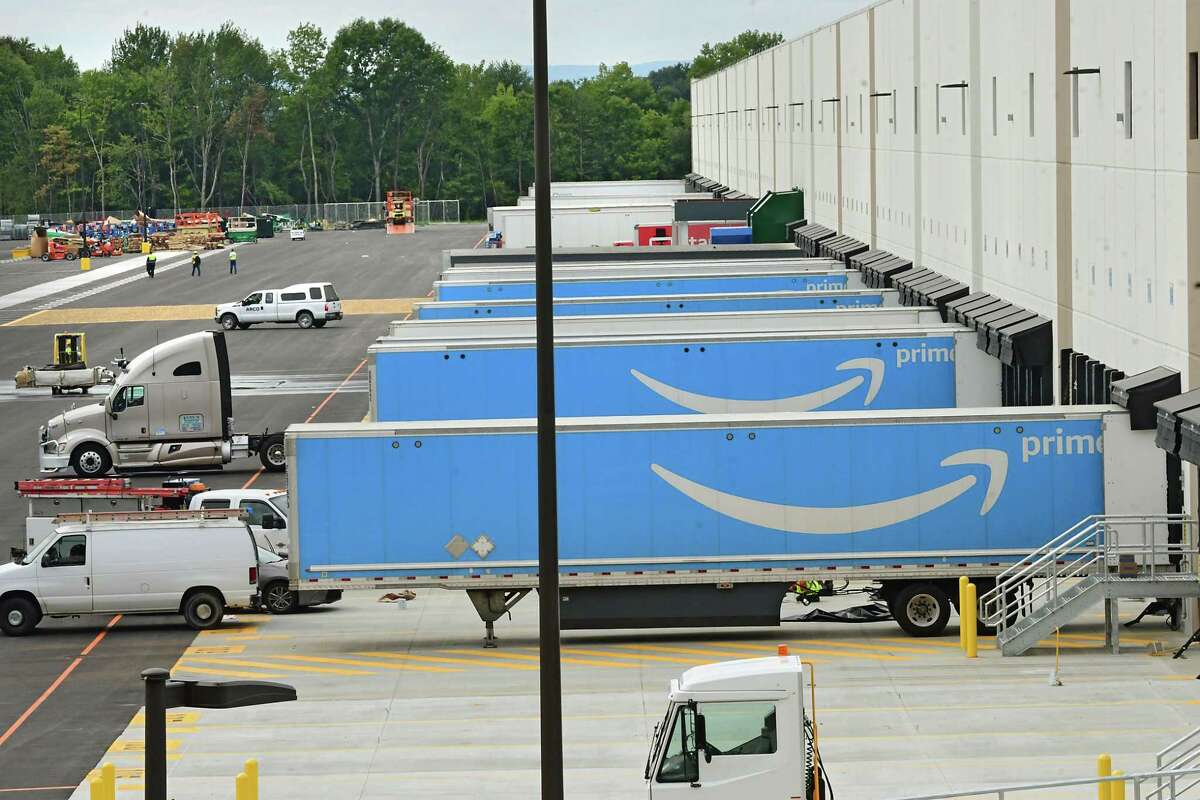 The Amazon warehouse on Wednesday, Sept. 9, 2020 after opening in Schodack. A second facility is being proposed nearby. (Lori Van Buren/Times Union)