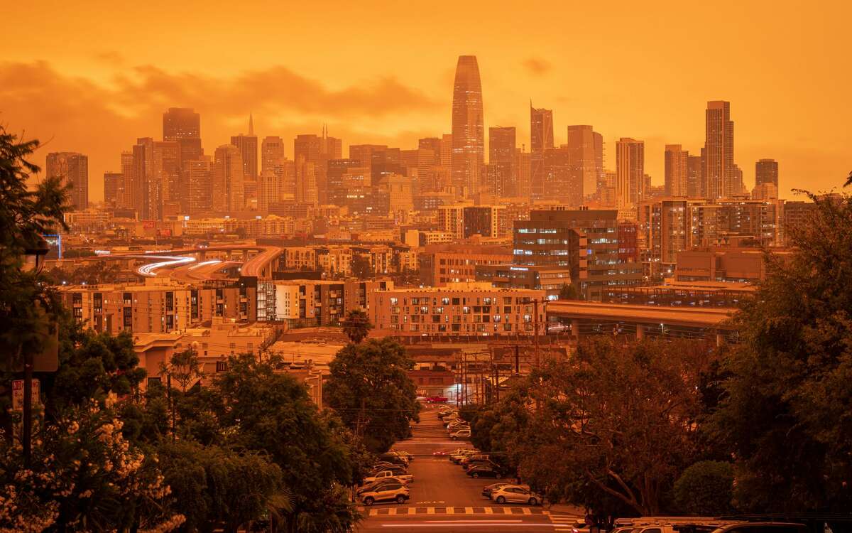 Jeffrey H Wong took this photo around 1 pm from Potrero Hill of San Francisco on Sept. 9, 2020.