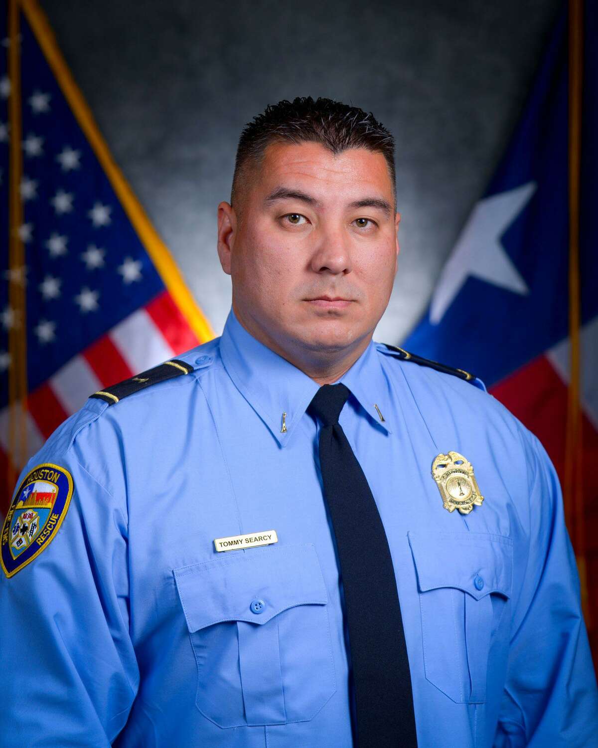 Houston Fire Department Capt. Tommy Searcy, 45, died Sept. 8 after a roughly month-long battle with COVID-19. The third Houston firefighter to die from the virus, Searcy's colleagues remembered him for his calm leadership style and friendly demeanor in the station.