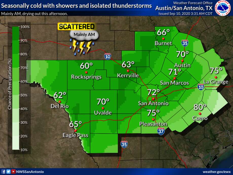 San Antonio breaks record as morning temperatures drop to the 50s San