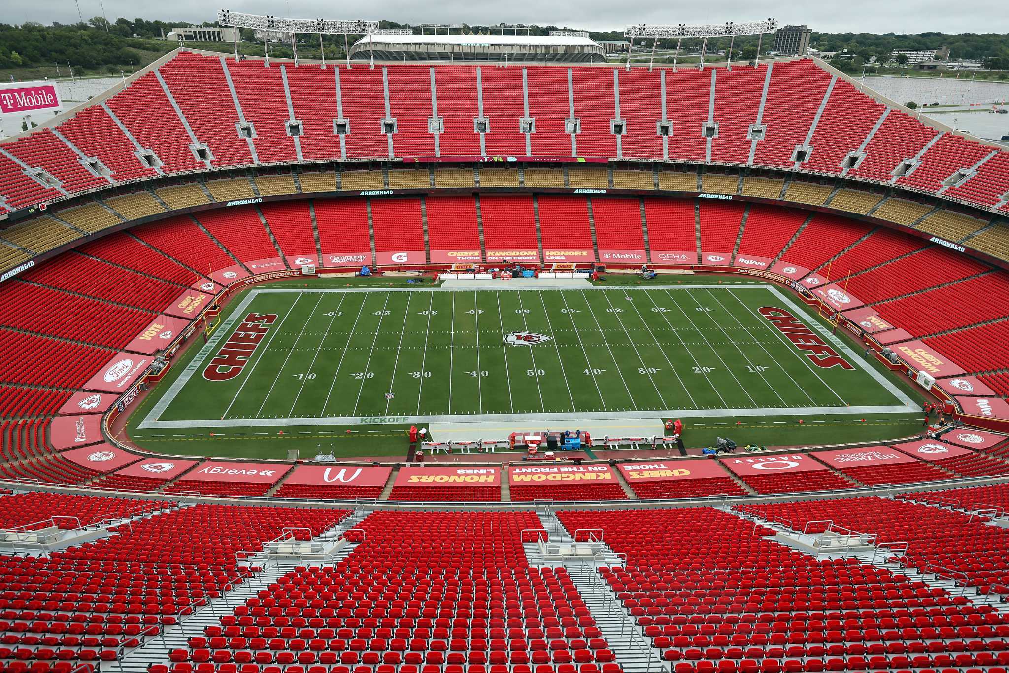 The Kansas City Chiefs game will be played on a field that says 'End  Racism.' So why don't they?