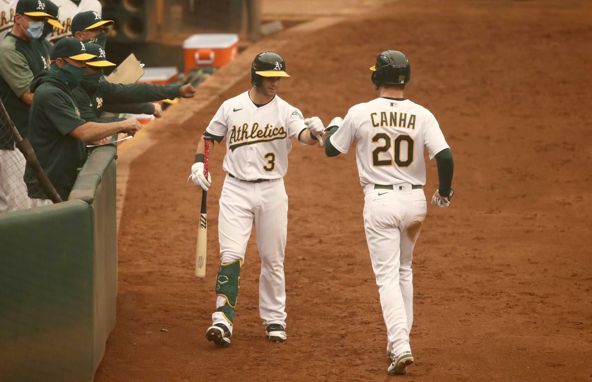 Matt Olson's homer backs Sean Manaea, A's beat Astros again