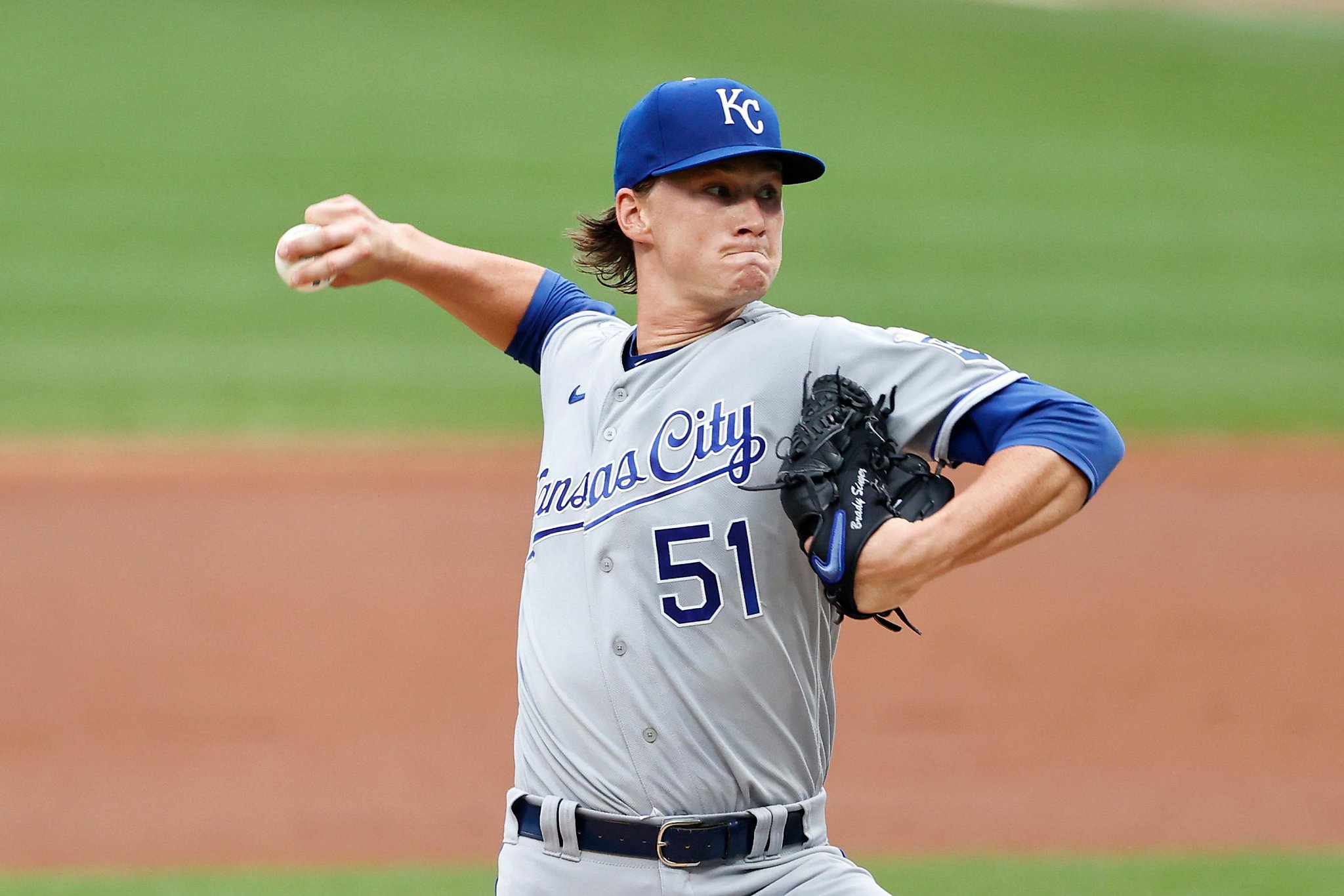 Kansas City Royals pitcher Brady Singer strikes out 12 Rays