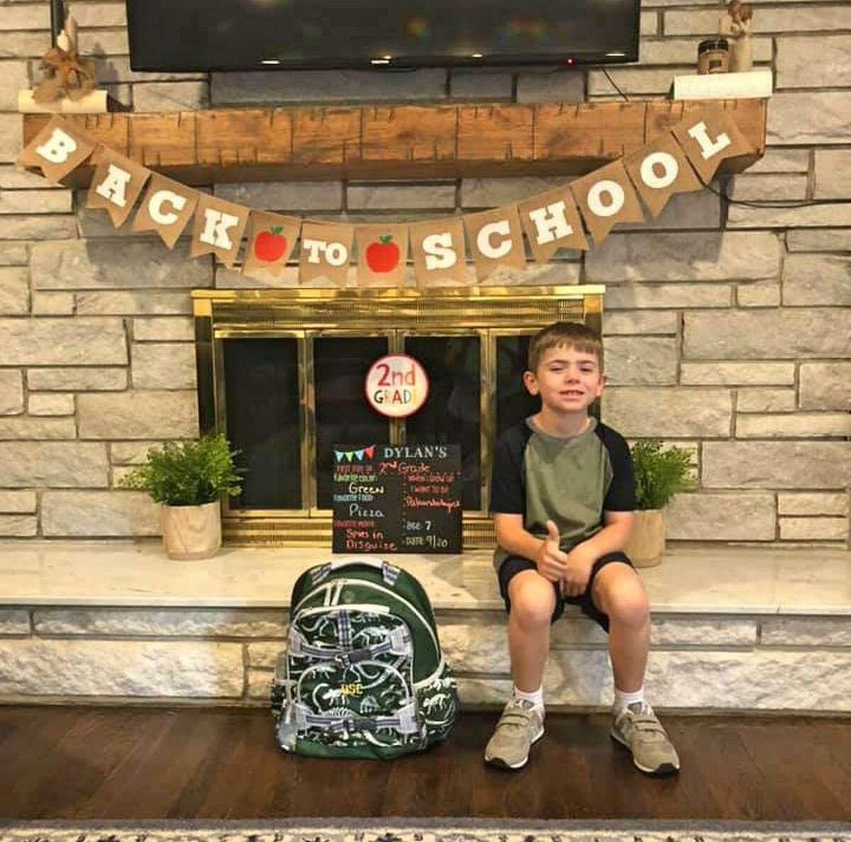 Parents' first day of school photos from around Trumbull on Sept. 8, 2020.