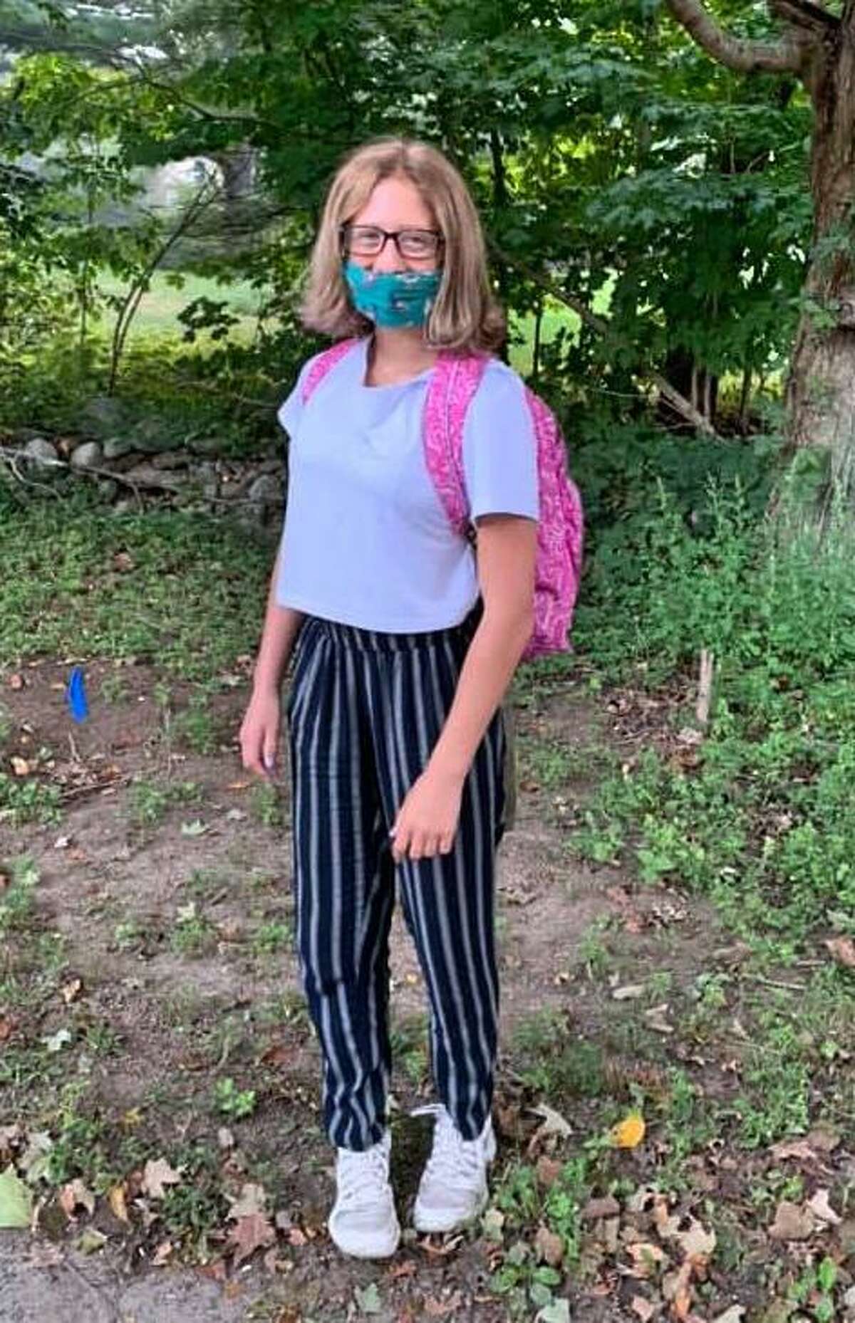 Parents' first day of school photos from around Trumbull on Sept. 8, 2020.