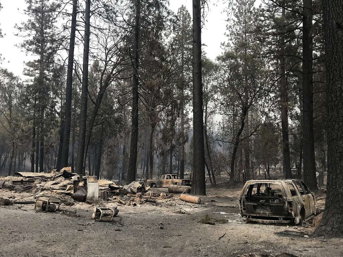 Much of rural Berry Creek in Butte County was destroyed this week when the Bear Fire swept through.