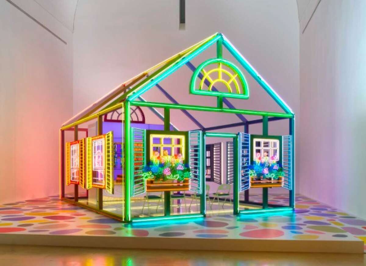 Alex Da Corte's "Rubber Pencil Devil" installation is on view this fall at the Dallas Museum of Art in the show "For a Dreamer of Houses."
