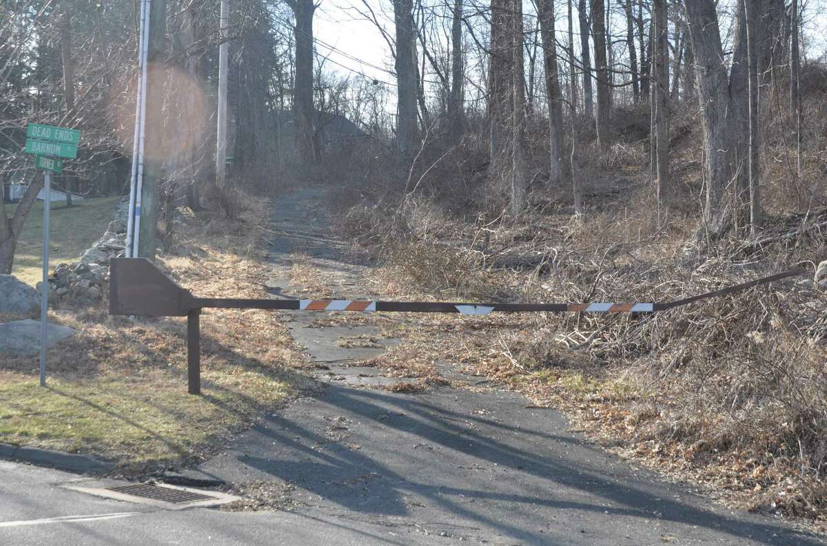 A portion of Turner Road that has long been blocked off an unused is an issue of contention concerning a proposed nine-unit affordable housing project in Ridgebury.
