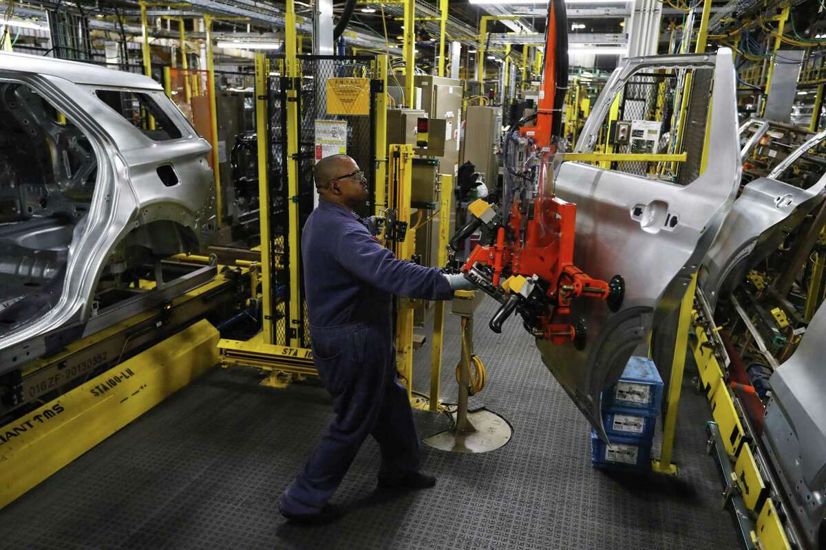 A worker, in 2019, at a Ford plant in Chicago. China’s rapid emergence as an exporter is unique in history and its 20-fold increase in exports to the U.S. has been disruptive to U.S. manufacturing.