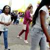 Carnival-goers enjoy the South Texas State Fair Saturday. Sunday marks the final day of this year's fair, with gates opening at noon and closing at 8 p.m. or later depending upon attendance. Photo taken Saturday, March 30, 2019 Kim Brent/The Enterprise