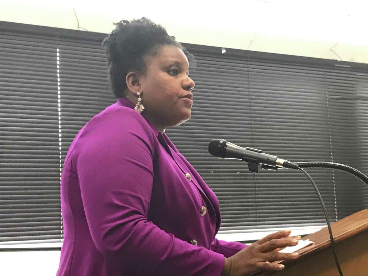 New Haven Public Schools Director of Student Services Typhanie Jackson on Oct. 10, 2019.