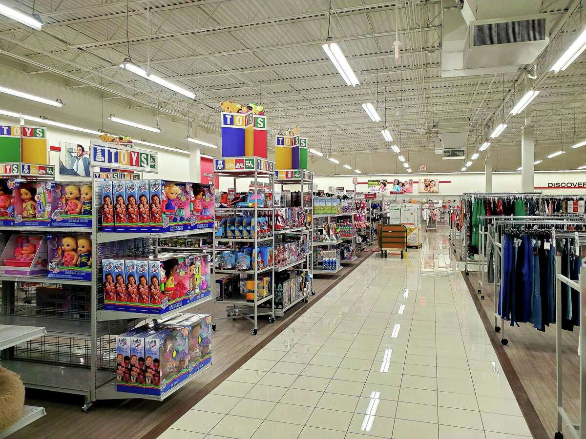 Rows of aisles are fully stocked with products at the new Burlington store located in Fairfield Town Center in Cypress.