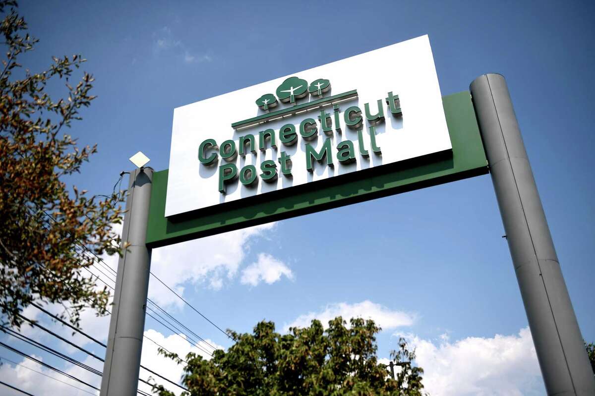 The entrance to the Connecticut Post Mall in Milford. He said that building could be used for an office, a medical building, or an academic campus. Funding would be provided by USAA. "We don't have a biotech company today," said Levin. "What is showing up is a demand for residential." Levin said that the Trumbull Planning and Zoning Commission just approved a 260-unit apartment building at the Westfield Trumbull Mall, commenting, "That mall doesn't have the vision we have." In response to questions from the public about potential future apartments on the other two properties in the Shopping Center Design District (SCD), namely, the Walmart and Stop & Shop properties, Centennial Attorney John Knuff said this proposal would not create a precedent because the board has "considerable discretion" with regard to zone changes.