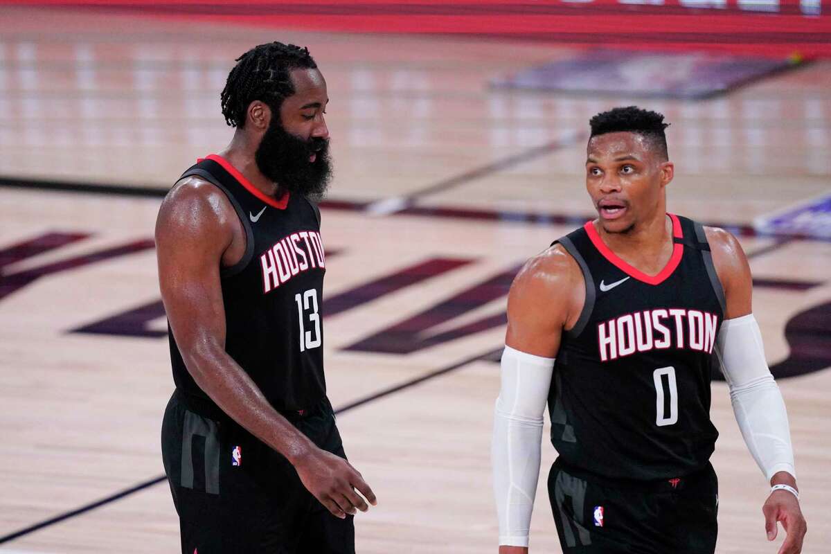 James Harden and Russell Westbrook likely won't take the court for the 2020-2021 season until 2021.