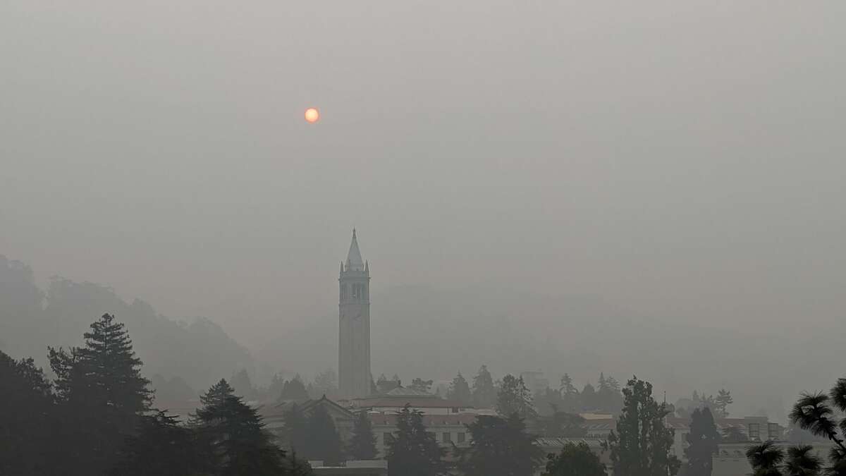 The sky above UC Berkeley was thick with smoke on Sept. 11, 2020.