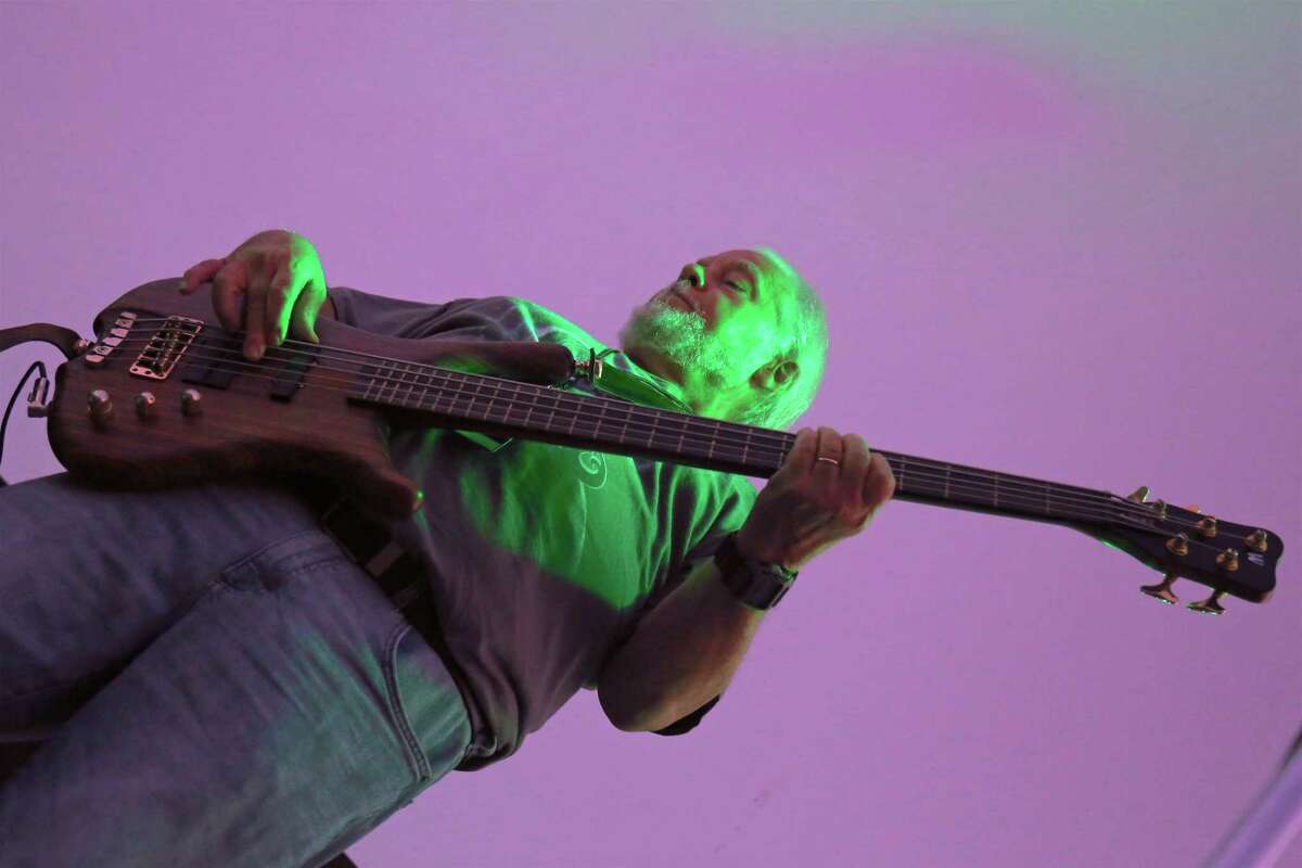 Bassist Ric LuBell in action at the Terrapin concert from the Supper & Soul series at the Imperial Lot on Friday, Sept. 11, 2020, in Westport, Conn.