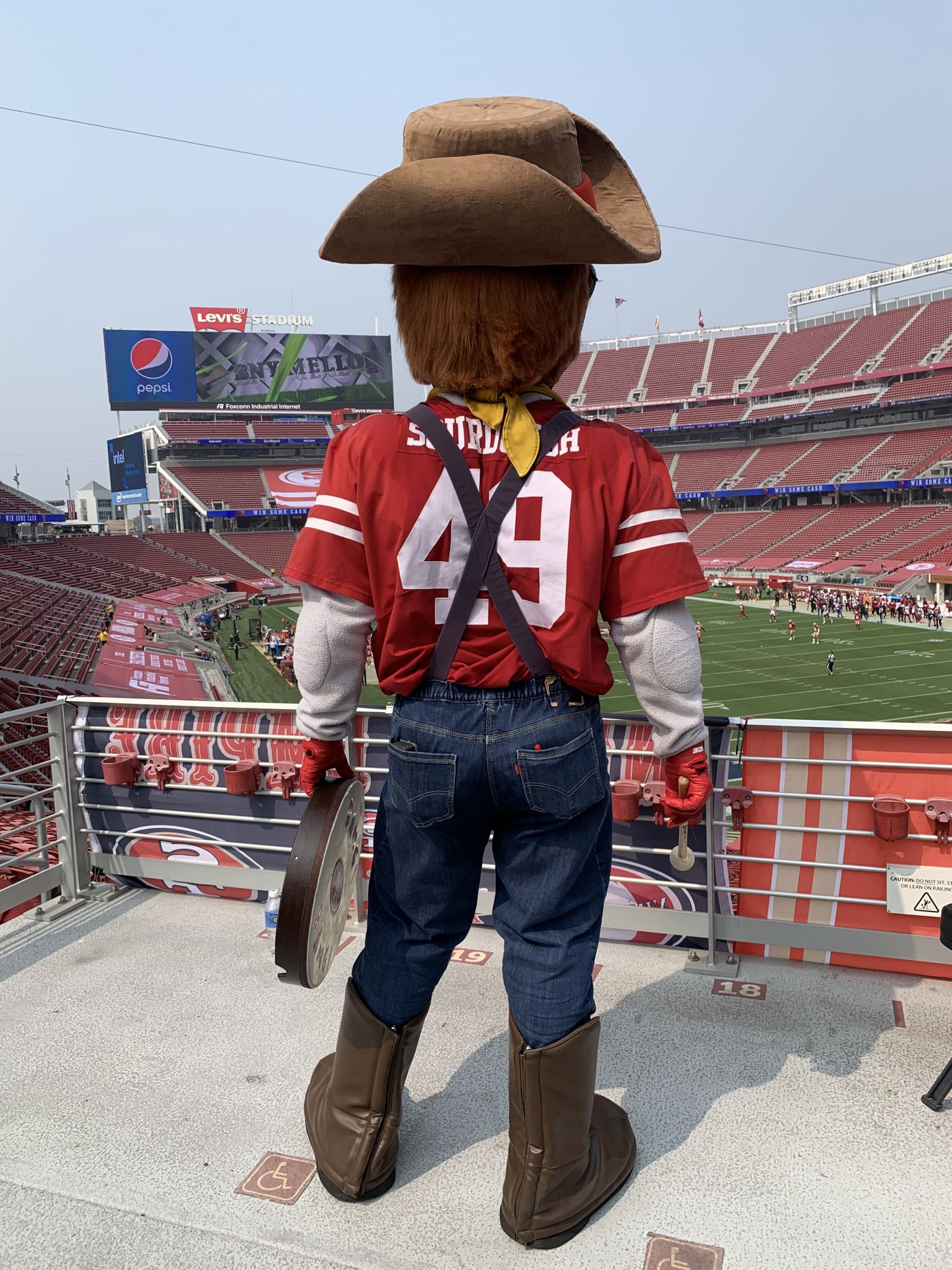 San Francisco 49ers Mascot Sourdough Sam Profile Pick Ax magazine