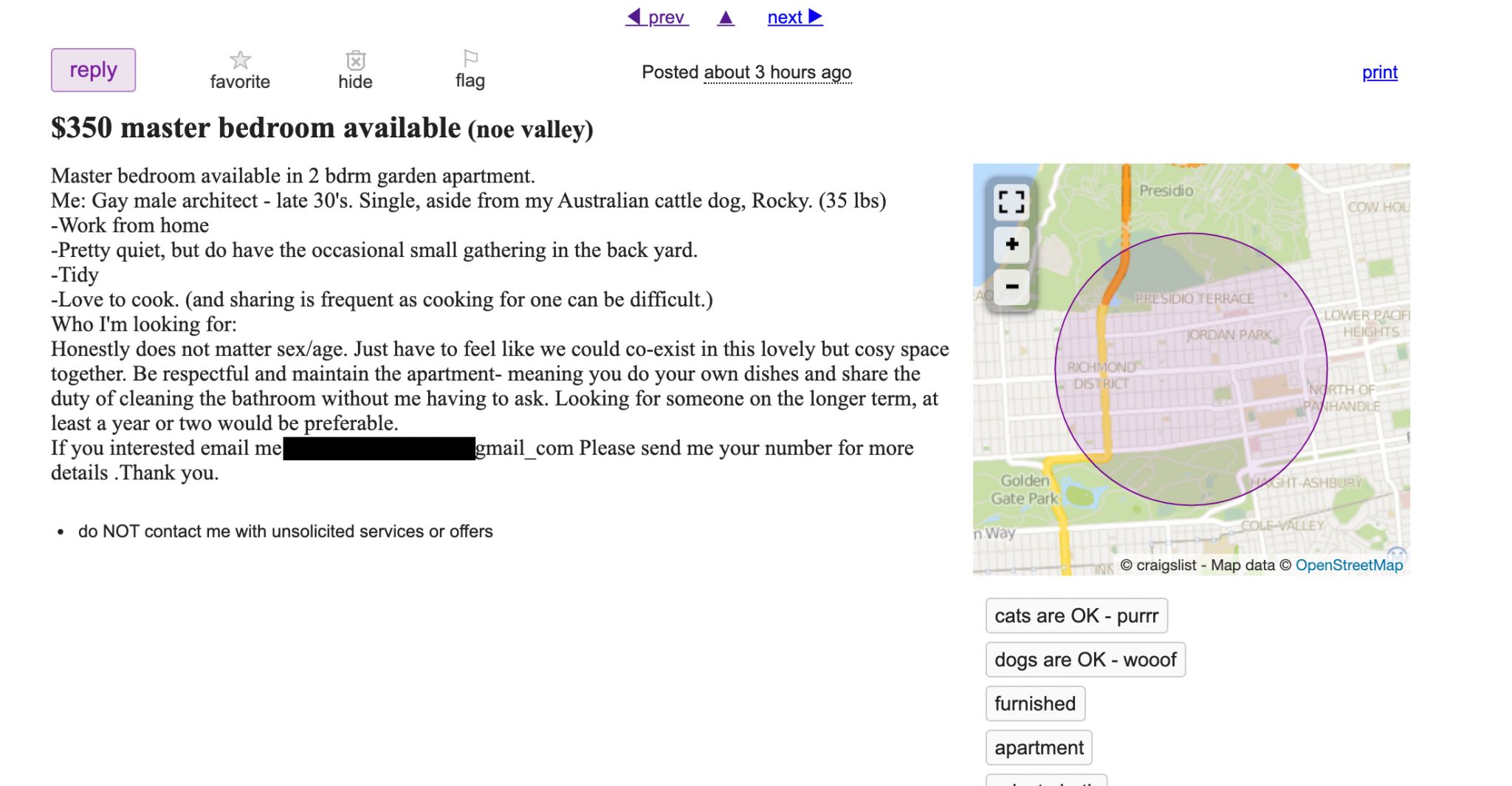 Craigslist rental scam asks victim to pay for background check