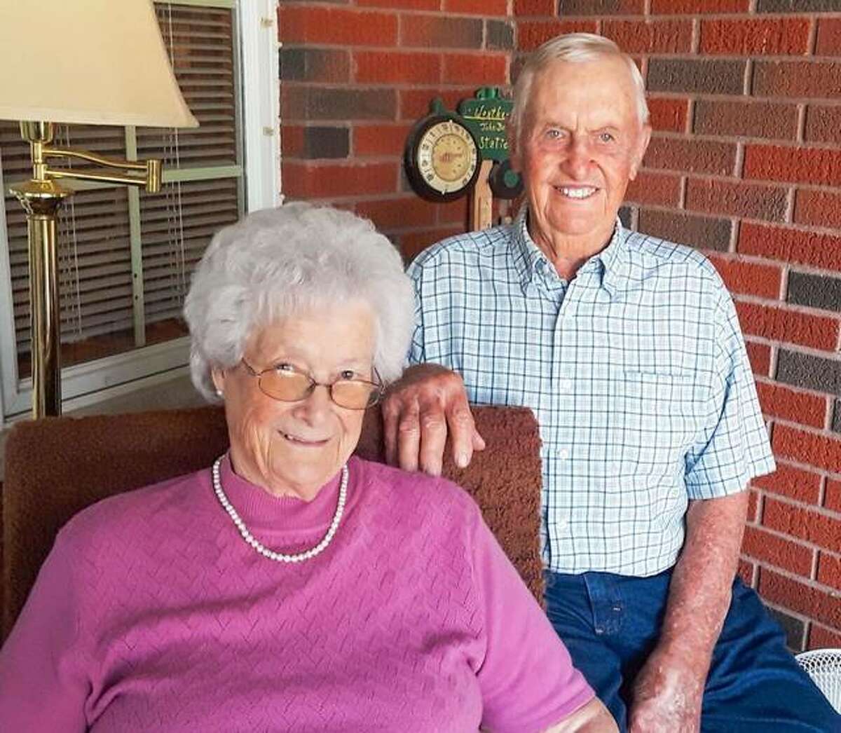 Grace and Delbert Kanallakan of Jerseyville will celebrate their 70th anniversary on Wednesday.