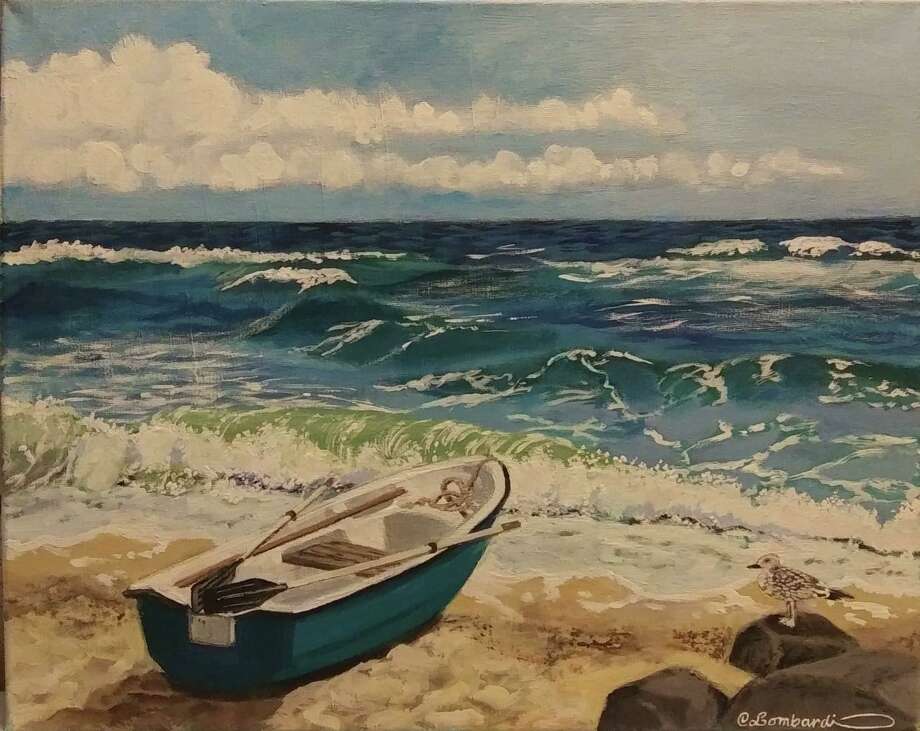 Kent Memorial Library is presenting an exhibit, “By the Sea,” featuring works by resident Christine Lombardi through Oct. 30. Above is Lombardi’s “Lovely Day.” For more information, call the Main Street library at 860-927-3761. Photo: Courtesy Of Kent Memorial Library / Danbury News Times Contributed