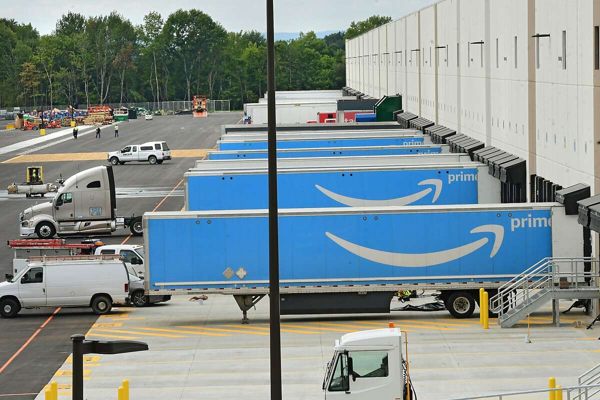 The Amazon warehouse is now open on Wednesday, Sept. 9, 2020 in Castleton-on-Hudson, N.Y. The new distribution center located in Schodack is the first in upstate New York. (Lori Van Buren/Times Union)