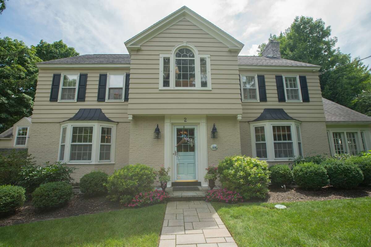 A graceful and traditional manse at 2 Crumitie Road in the Loudonville section of Colonie. Four bedrooms, three and a half baths, 3,600 square feet. Taxes: $11,613. List price: $649,900. Contact listing agent Steven Girvin of Howard Hanna at 518-852-1315. https://realestate.timesunion.com/listings/2-Crumitie-Rd-Colonie-NY-12211-MLS-202023594/42766833