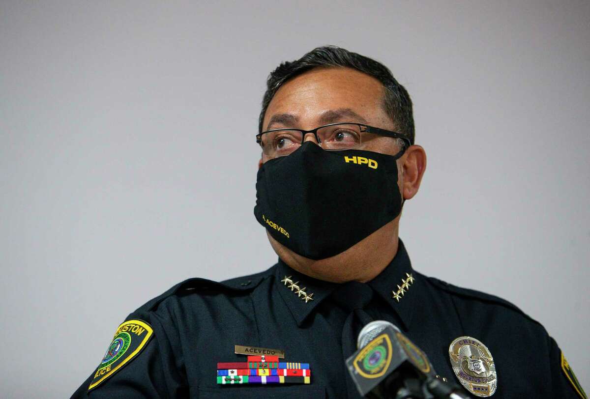 Houston Police Chief Art Acevedo appears at a news conference in September.