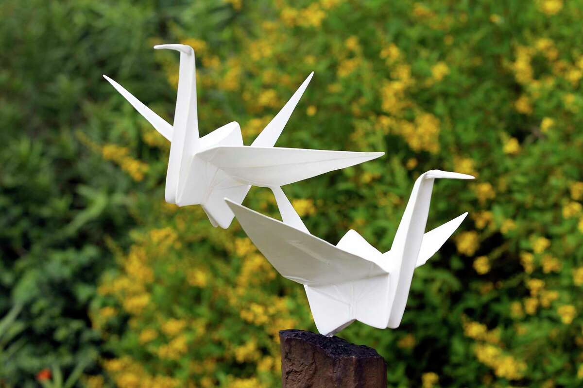 Origami sculpture show makes Texas debut at the San Antonio Botanical ...