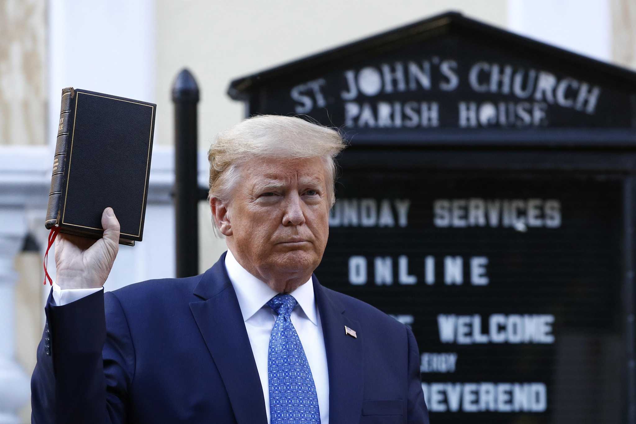 Joe Biden Wrong About Donald Trump Holding Bible Upside-down ...