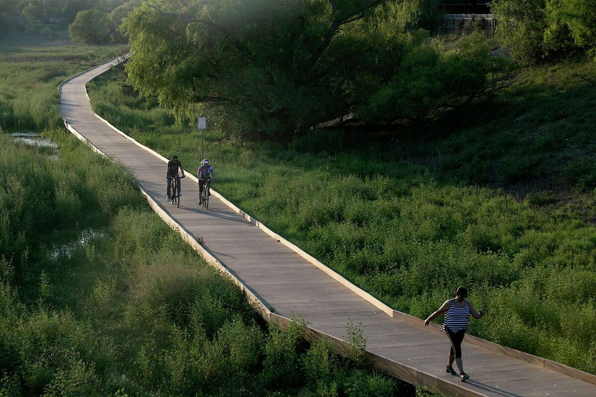 Bexar County commissioners reaffirmed a commitment to try to fund construction of greenway trails such as this section of the city of San Antonio’s Salado Creek Greenway, near Lady Bird Johnson Park on the Northeast Side. Officials said they’ll assess the county’s financial outlook and compare it with a prioritized list of creek trail projects in April.