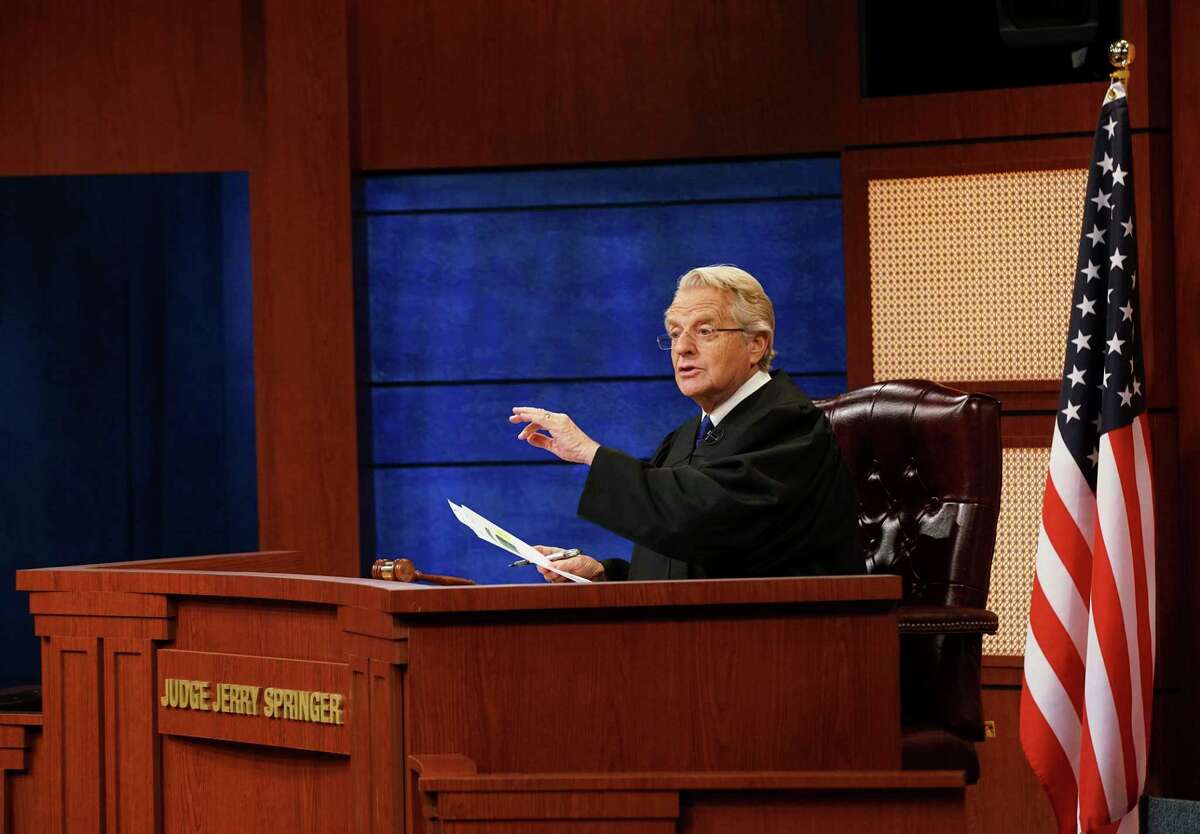 Jerry Springer in a scene from “Judge Jerry.”