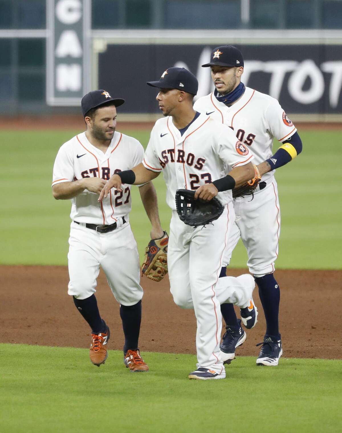 Houston Astros # 55 Ryan Pressly 23 Michael Brantley 1 Carlos