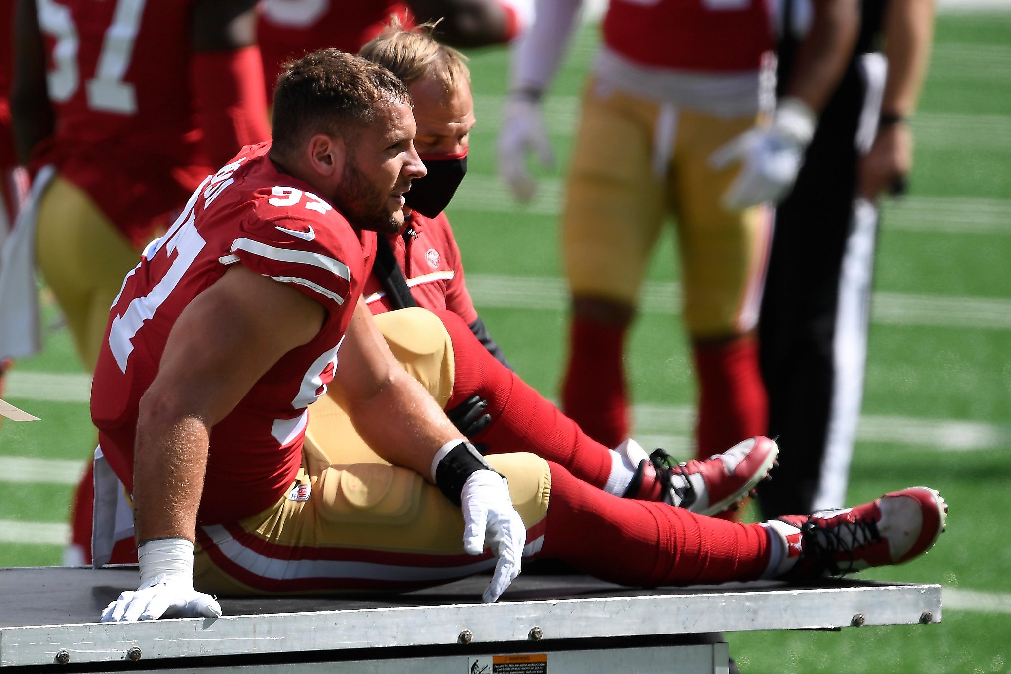 After an avalanche of injuries, Shanahan says 49ers are rethinking the “risk-reward” for players