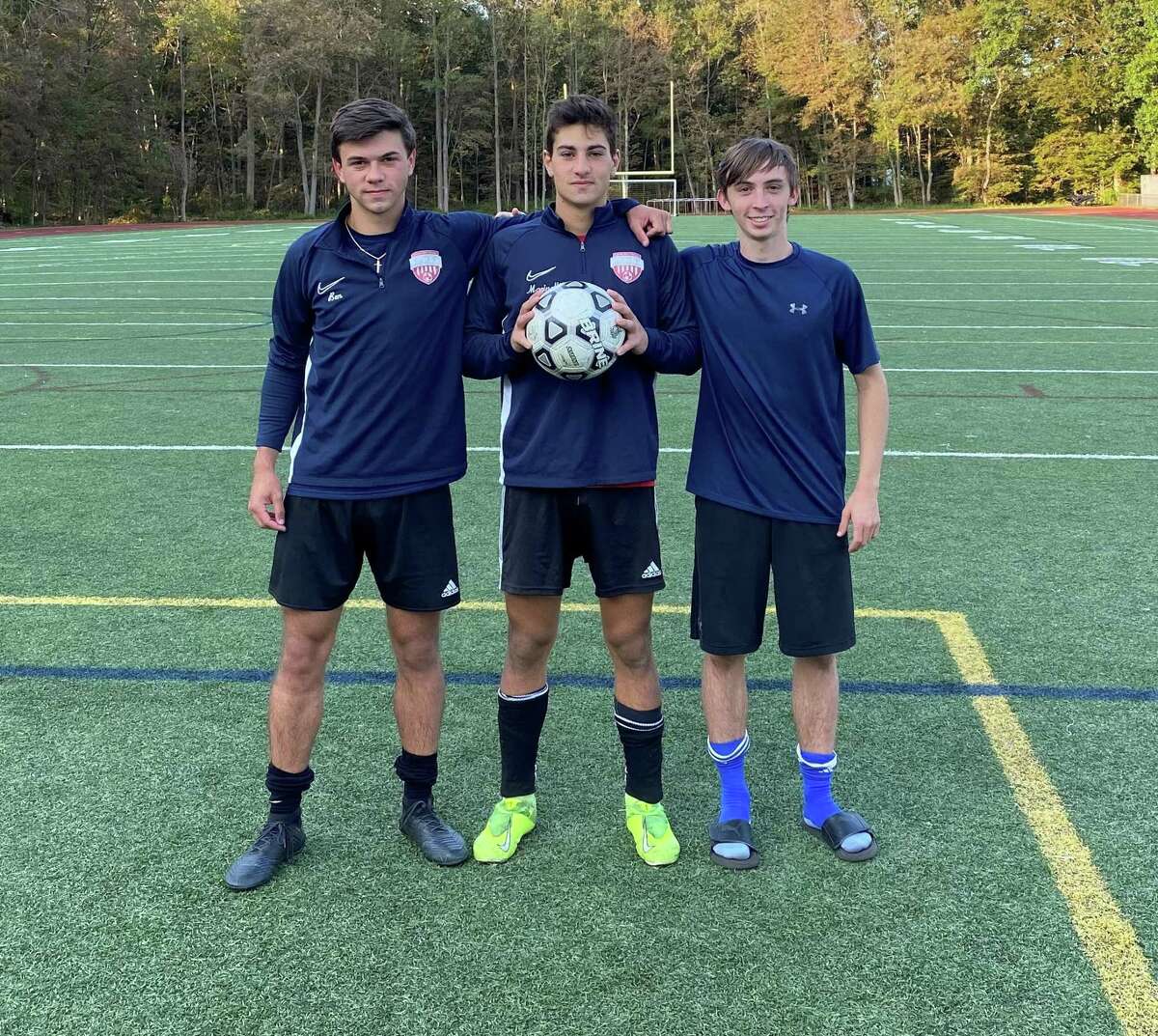 Ben Carlson, Luca Marinelli and Thomas Kummer will captain Foran High this season.