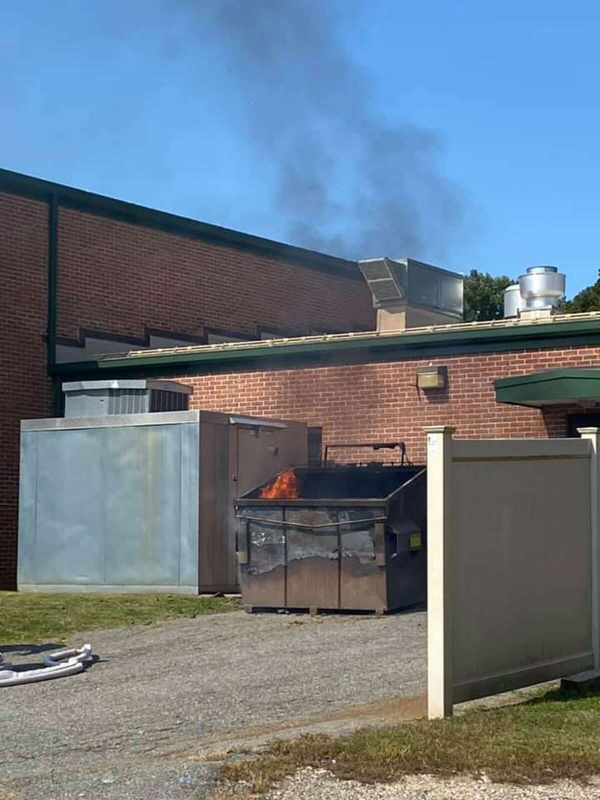 Brookfield school evacuated due to dumpster fire