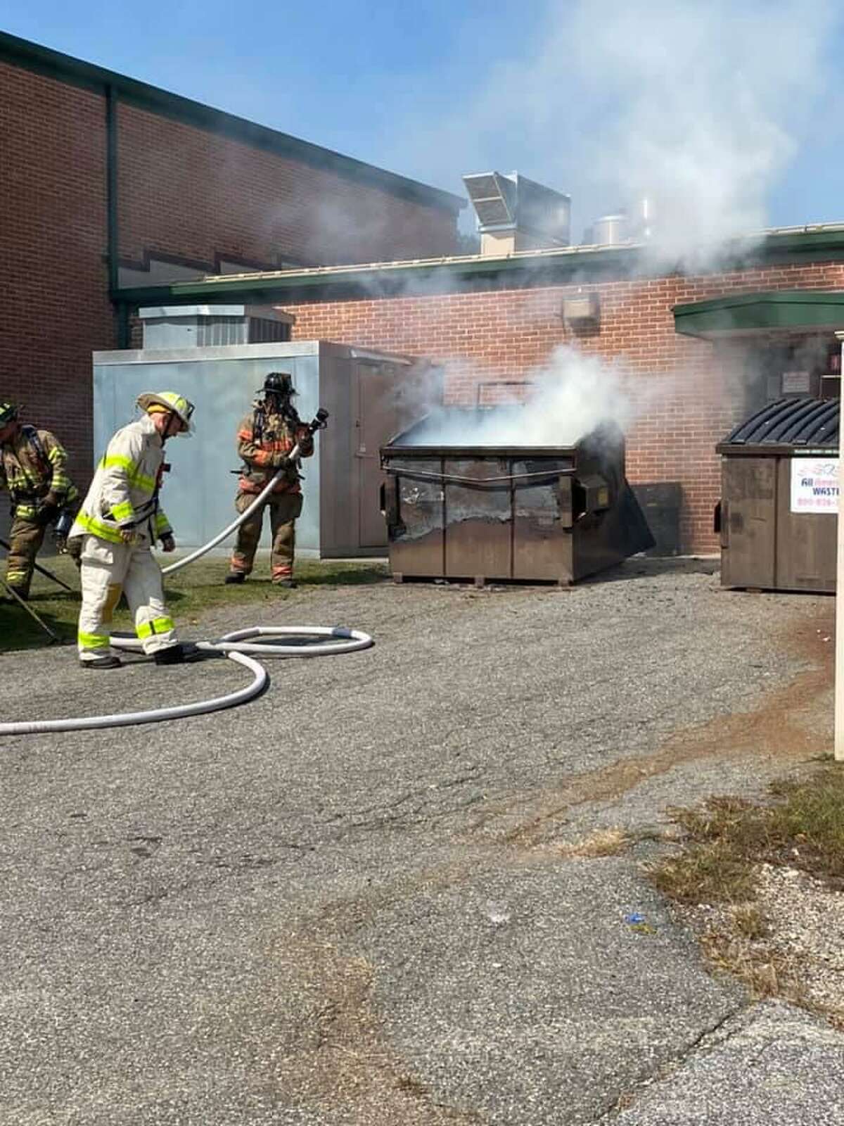 Brookfield school evacuated due to dumpster fire