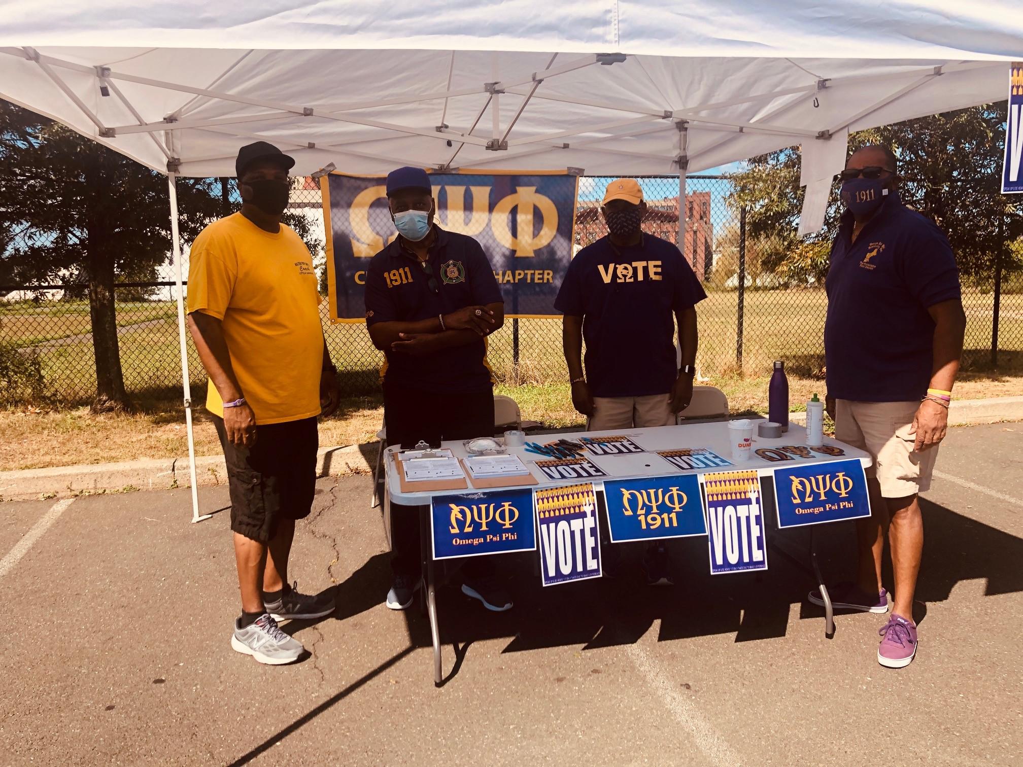 Omega Psi Phi Fraternity Chi Omicron chapter New Haven helps