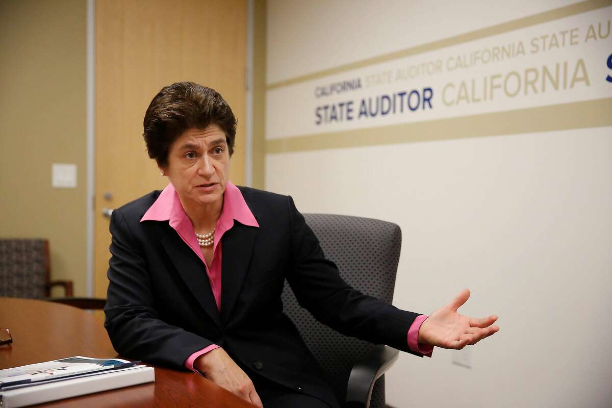 California State Auditor Elaine Howle answers questions during an interview in a conference room on Tuesday, November 28, 2017 in Sacramento, Calif.