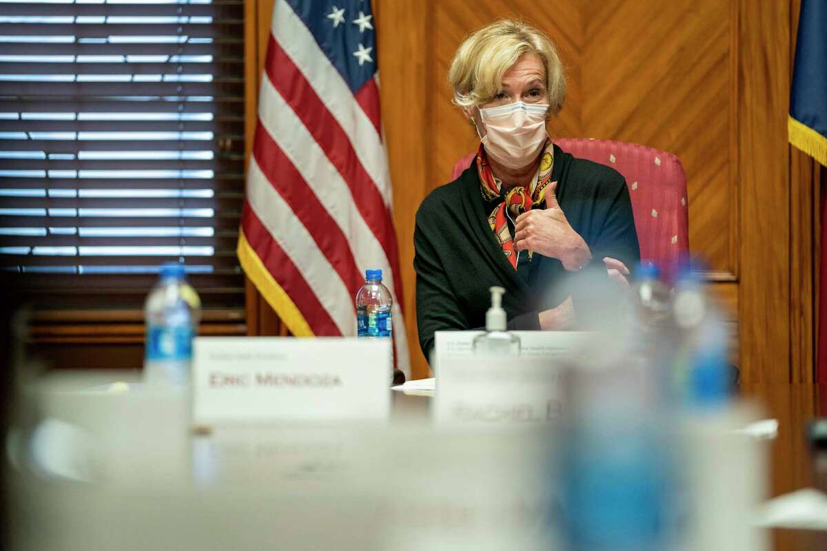 White House Coronavirus Response Coordinator Deborah L. Birx visited Texas A&M University Tuesday, praising the college for its low COVID-19 positivity rate and its efforts to manufacture a vaccine.