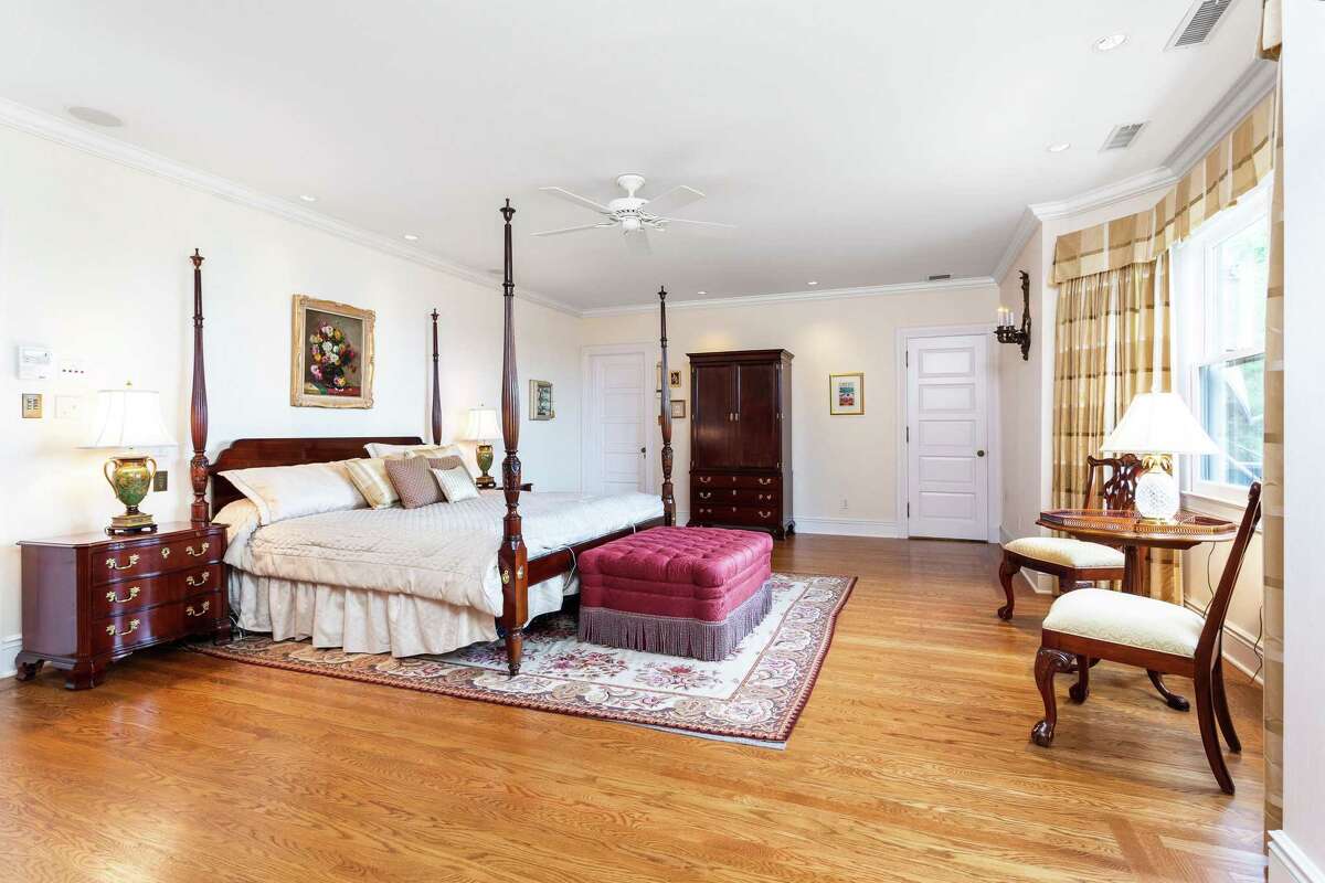 The master bedroom suite features a gas log fireplace, sitting area, built-ins, a walk-in closet and dressing room, and a door to a private balcony. Sadly, the not-for-profit National Historic Landmark, including its 19th-century inn just south of Burlington, Vt., had to close its doors to the public this summer because of COVID-19.