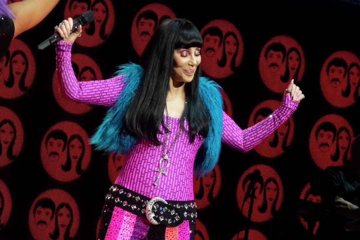 Cher in concert with her Here We Go Again Tour in 2019 Glasgow.