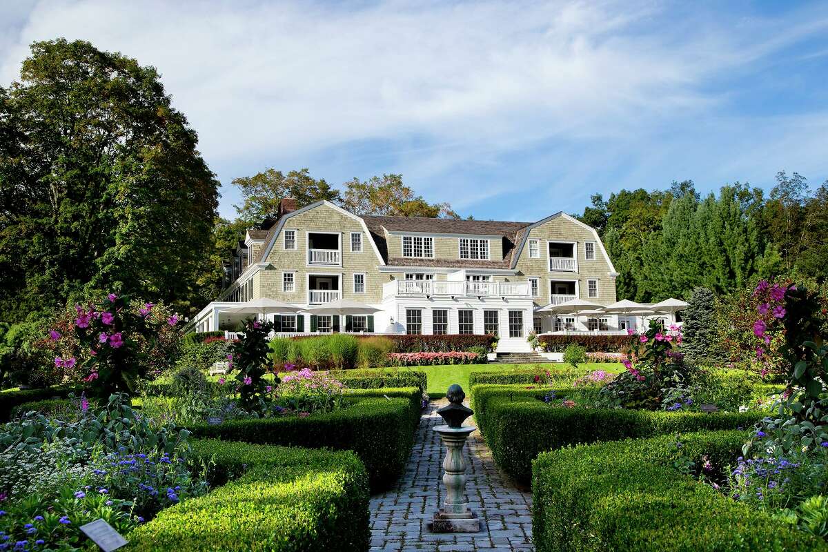 The Mayflower Inn and Spa in Washington, Conn. But creator Amy Sherman-Palladino has said that a visit to the Mayflower Grace Inn in Washington, Conn. was the catalyst for her vision. In 2002, Sherman-Palladino told the Hartford Courant she came up with the idea for the show after a brief stay at the Mayflower. ''I borrowed from a lot of towns but the location is a bit more Litchfield,'' she told the paper.