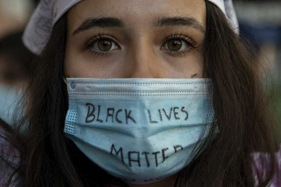 Former San Antonio charter school teacher Lillian White said despite losing her job, she stands by her decision to use her facial coverings to support the Black Lives Matter Movement. (Photo by Pablo Blazquez Dominguez/Getty Images) Photo: Pablo Blazquez Dominguez/Getty Images / 2020 Getty Images