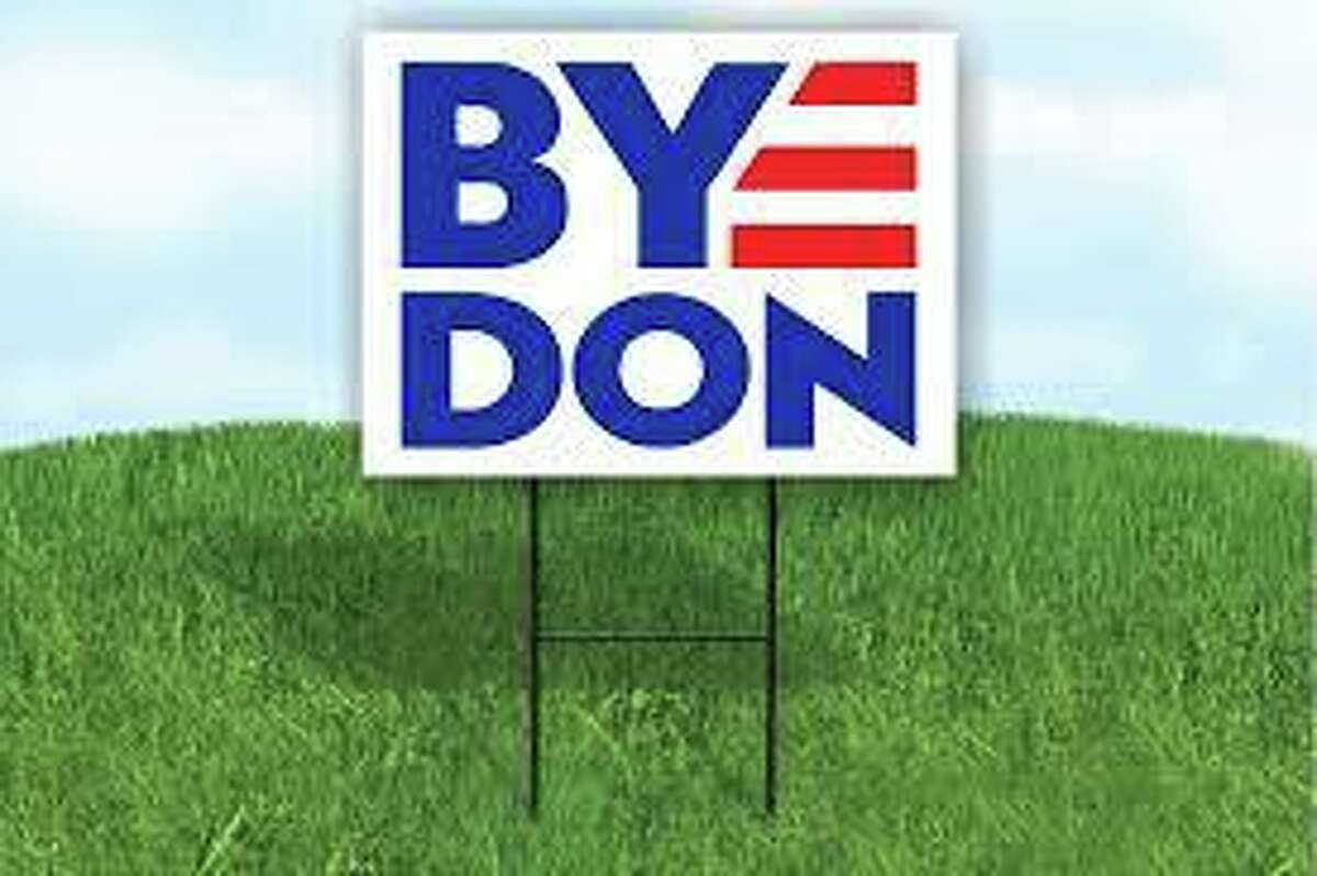 A campaign sign in support of presidential candidate Joe Biden.