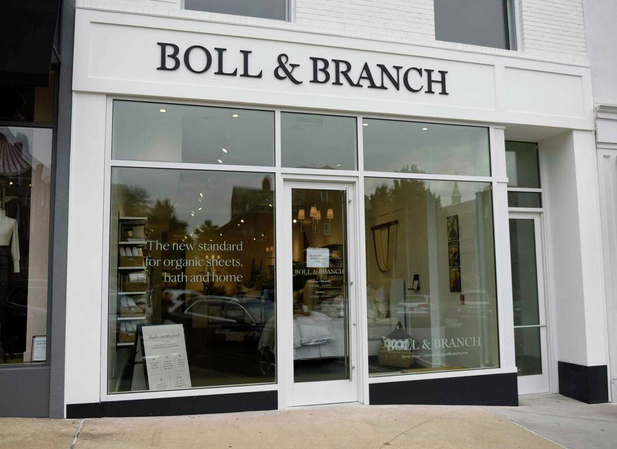 The new Boll & Branch luxury bedding store located at 169 Greenwich Ave. in Greenwich, Conn. Tuesday, Sept. 24, 2020.