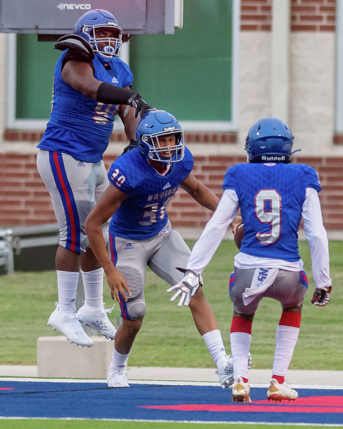 The Beaumont United Timberwolves and the West Brook Bruins squared off in the Alumni Bowl Scrimmage at BISD Memorial Stadium on Thursday night. Photo made on September 24, 2020. Fran Ruchalski/The Enterprise
