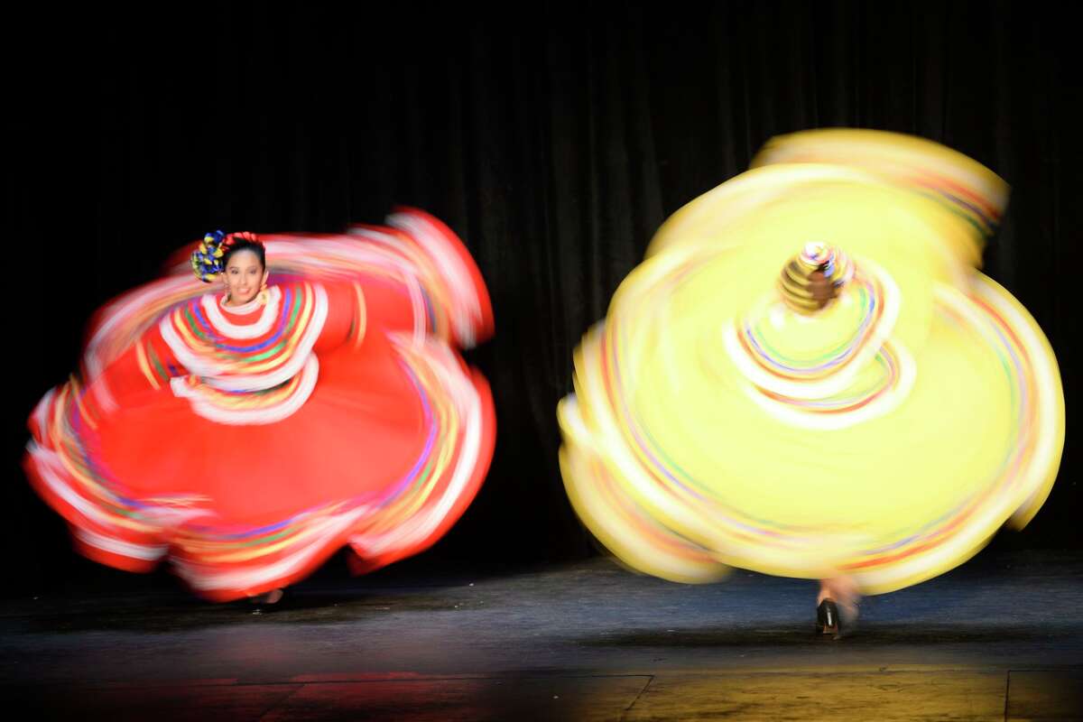 Ballet folklorico dancers perform during a hispanic heritage celebration sponsored by CASA of West Texas and the Midland Hispanic Chamber of Commerce Oct. 13, 2018, at the Yucca Theater. James Durbin/Reporter-Telegram