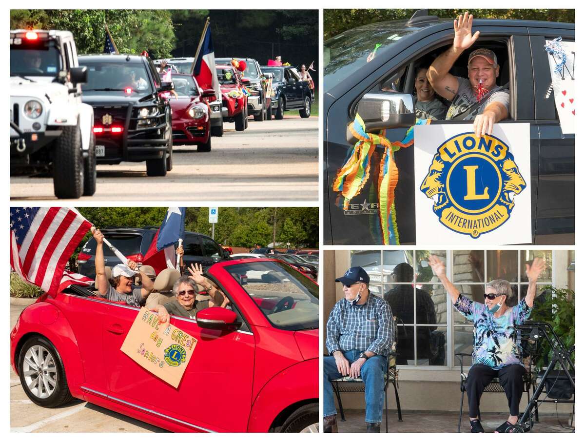 Supporting Seniors - Members of the Conroe Noon Lions Club came out last week to host a Drive-by Parade for the seniors at the Strake Place, Carriage Inn, and Heritage Oaks facilities as part of the club’s Service Saturday projects.