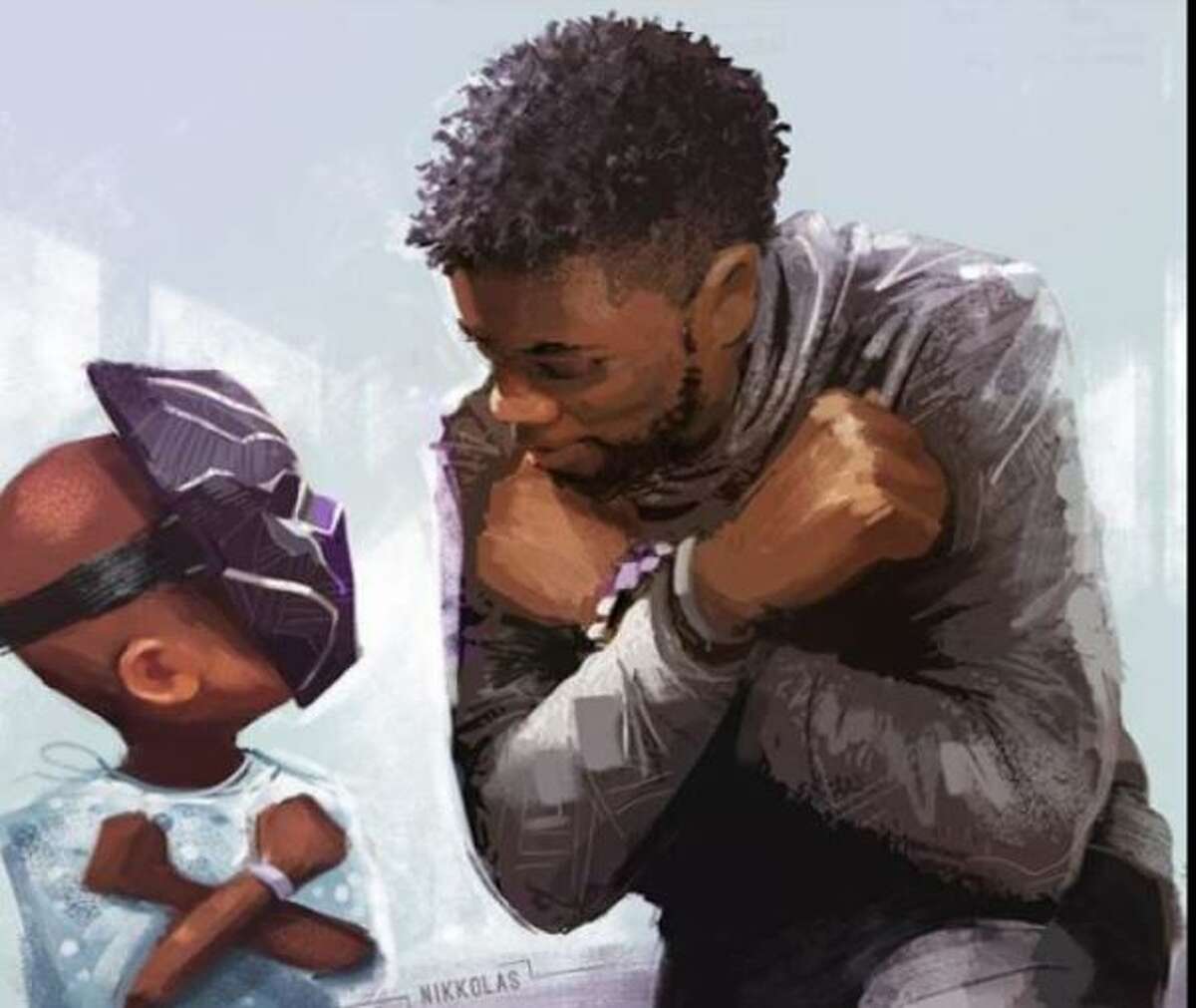 Houston artist pays tribute to Chadwick Boseman in Disney mural